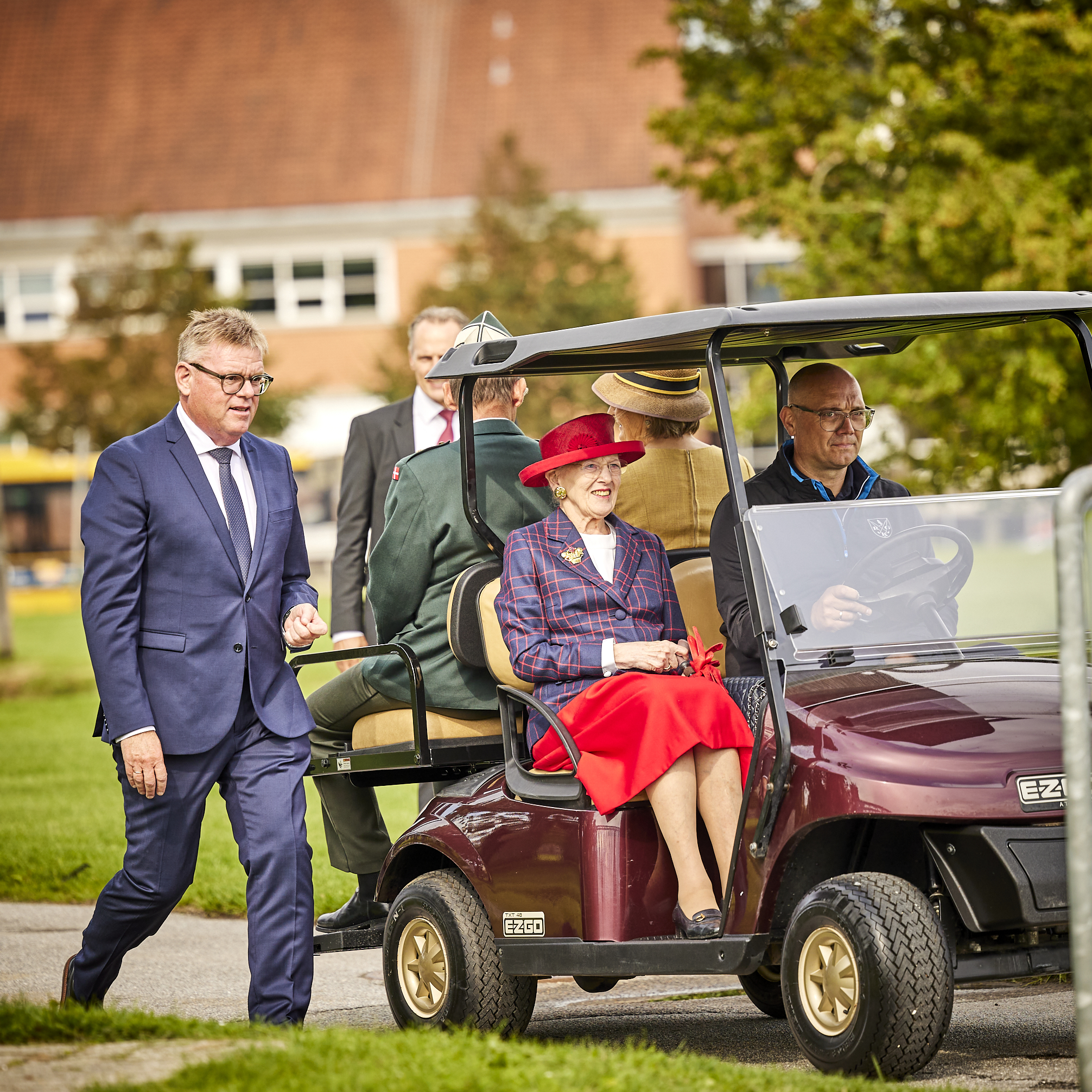 H.M. Dronningen ved Den Blå Bro