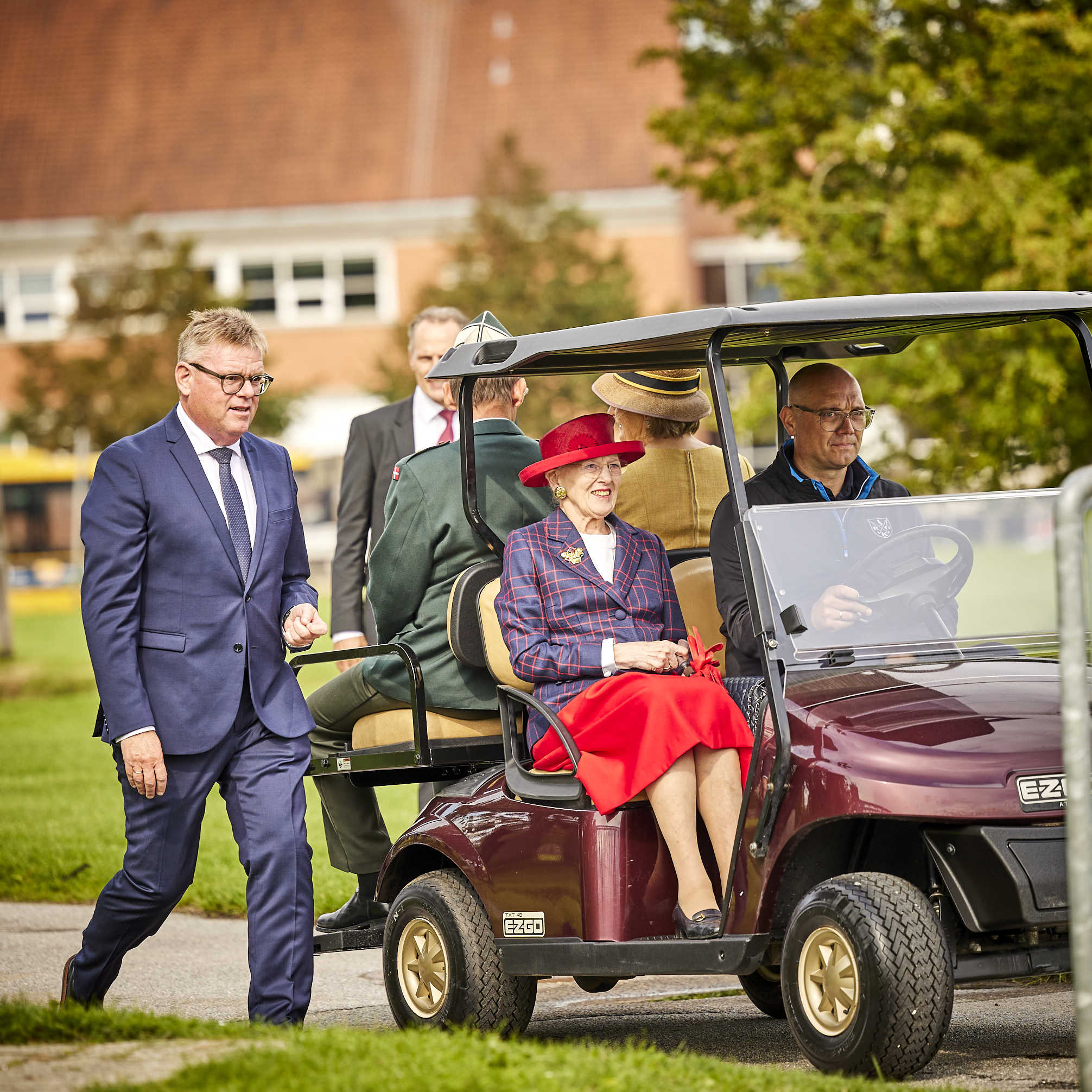 H.M. Dronningen ved Den Blå Bro