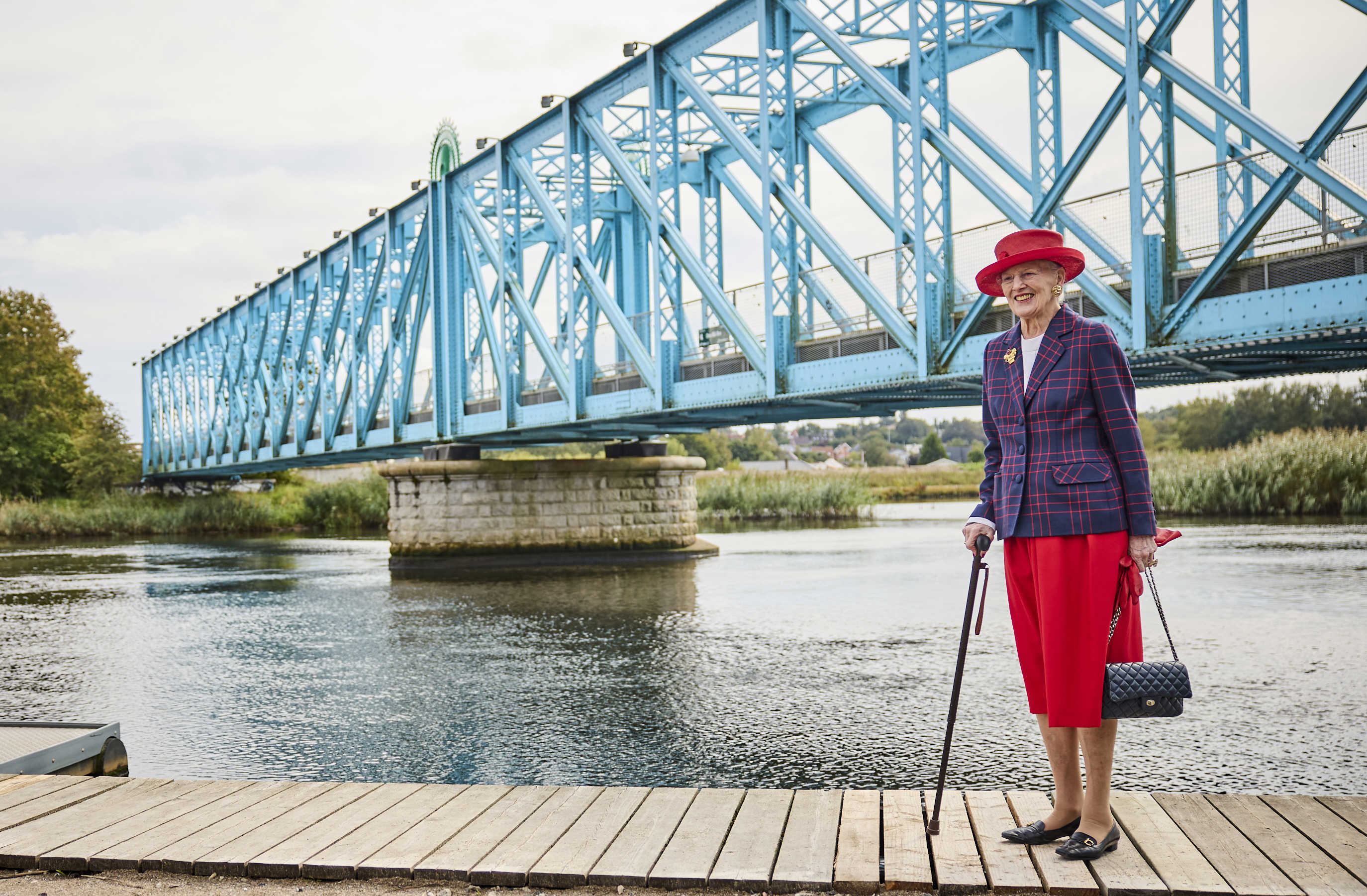 H.M. Dronningen ved Den Blå Bro