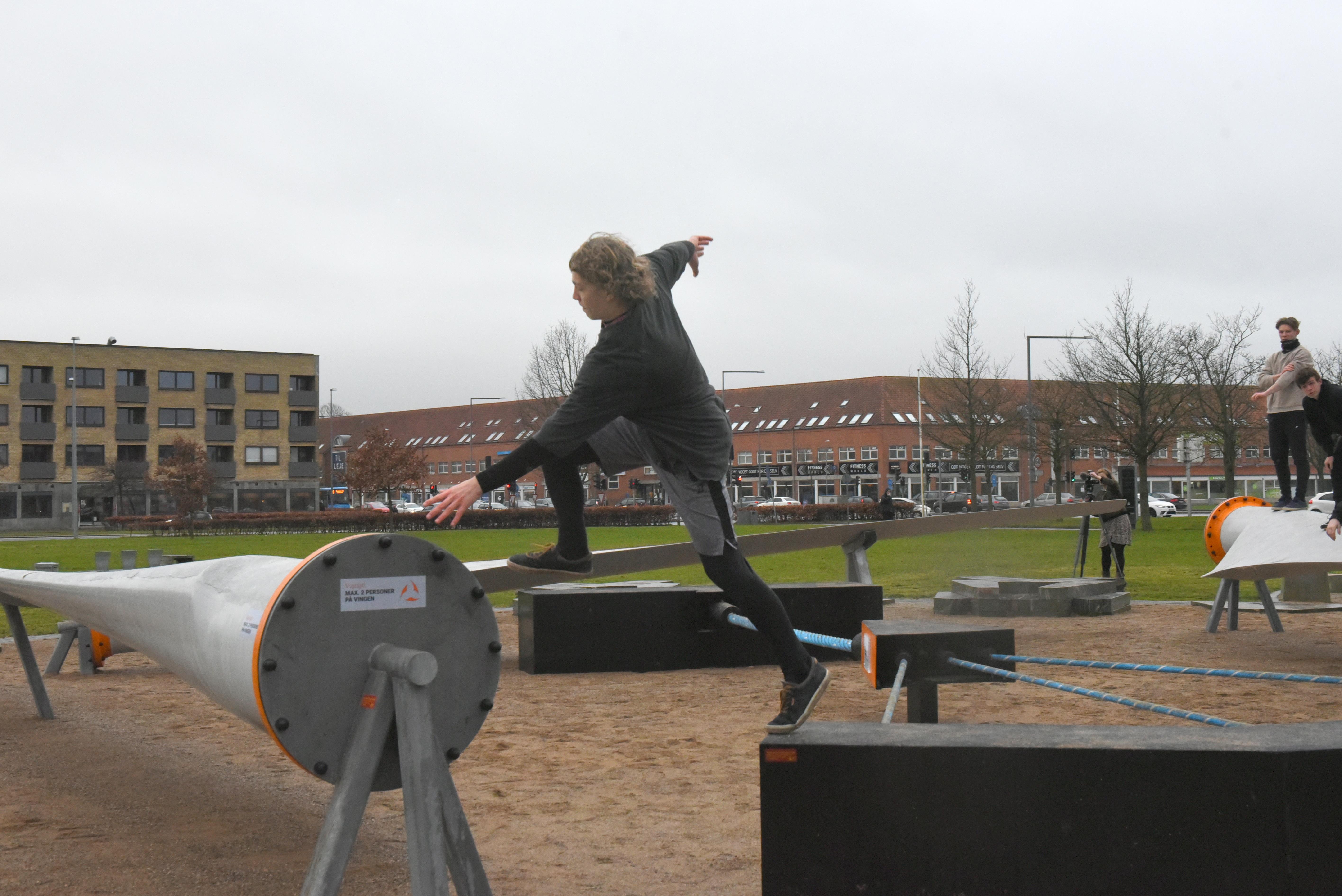 Parkour i Tronholmparken