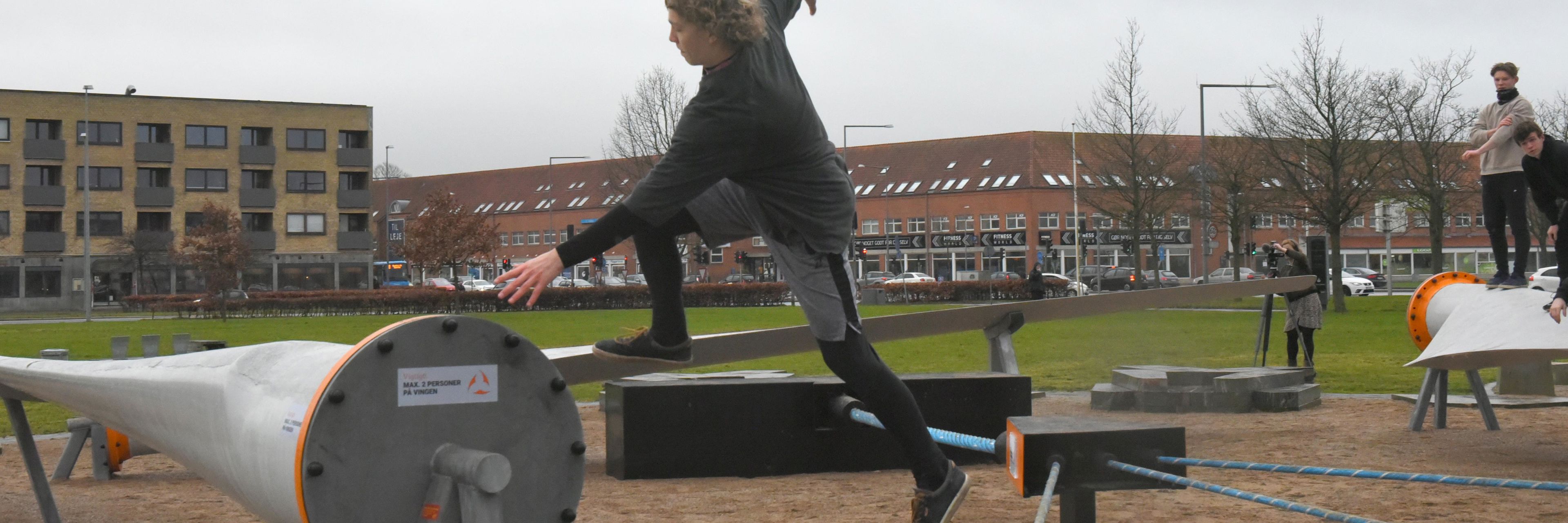 Parkour i Tronholmparken