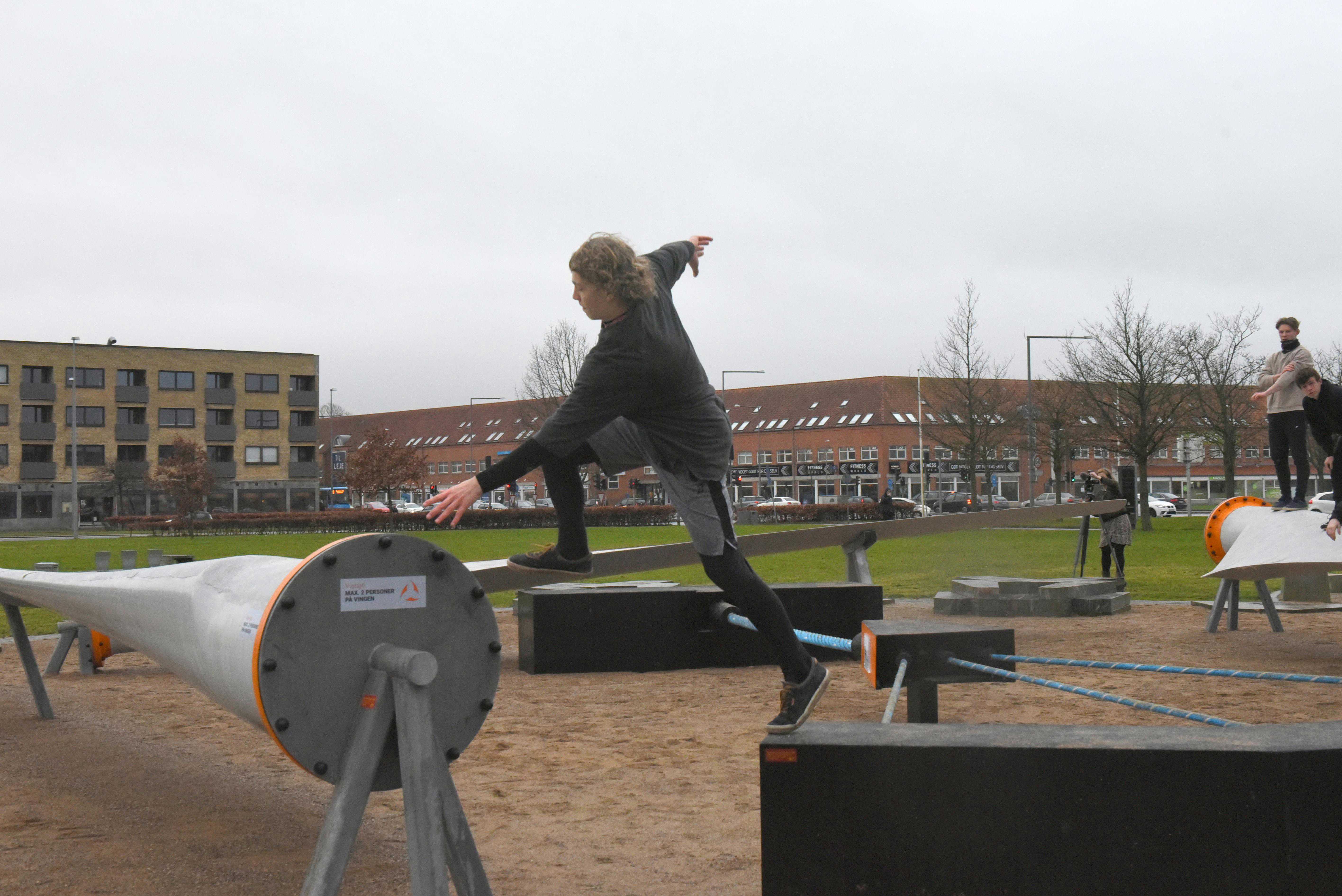 Parkour i Tronholmparken